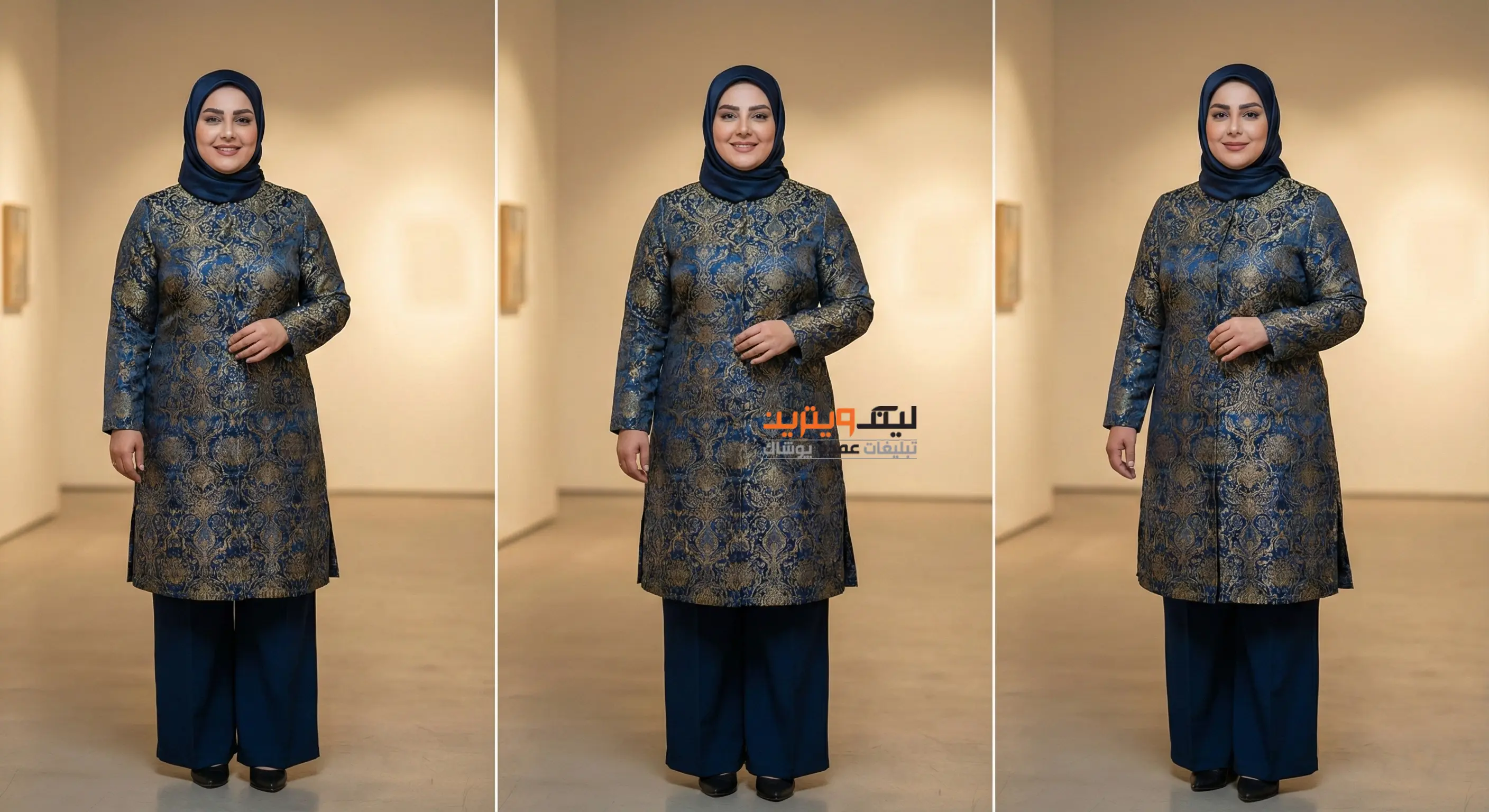 تونیک سایز بزرگ مانتویی عمده | دختری با تونیک بلند مجلسی زیبا | تونیک سایزبزرگ زیبا | تونیک مانتویی سایزبزرگ